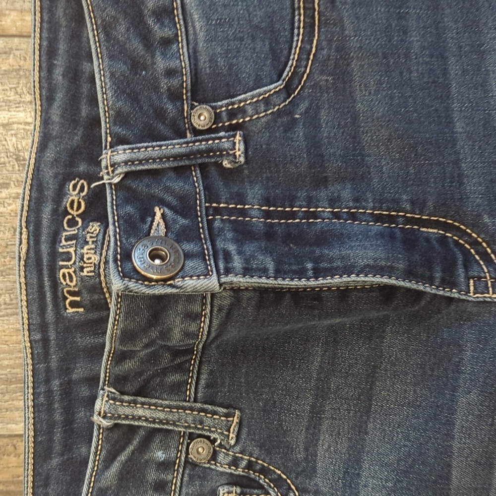 MAURICES jeggings skinny high rise jeans size SMALL regular medium wash - Picture 5 of 11